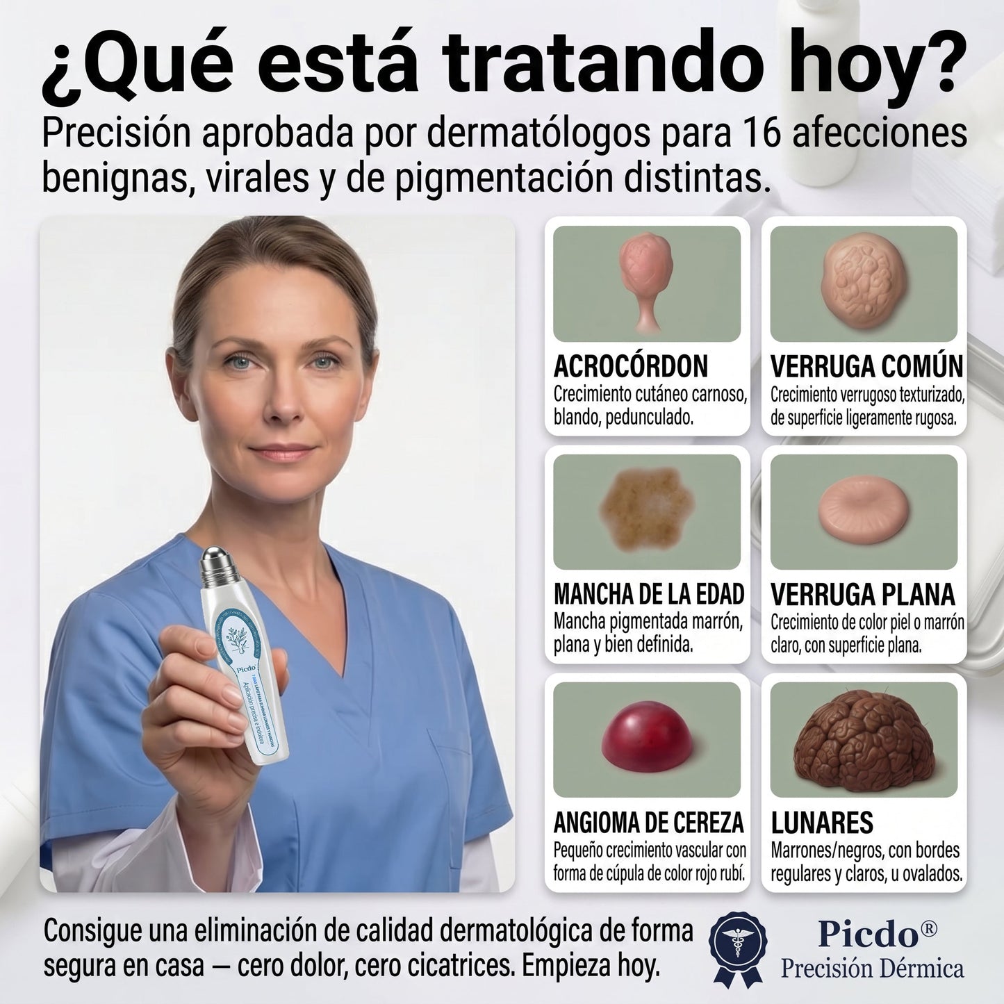 𝐏i𝐜𝐝o®🍁💖 𝟕 𝐃í𝐚𝐬 𝐋á𝐩𝐢𝐳 𝐏𝐚𝐫𝐚 𝐄𝐥𝐢𝐦𝐢𝐧𝐚𝐫 𝐋𝐮𝐧𝐚𝐫𝐞𝐬 𝐘 𝐌𝐚𝐧𝐜𝐡𝐚𝐬(Roll-on Cero Dolor, Cero Cicatrices)