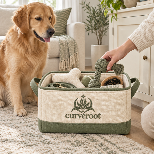 Curveroot® Woven Pet Storage Basket