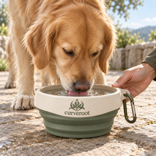 Curveroot® Collapsible Travel Bowl