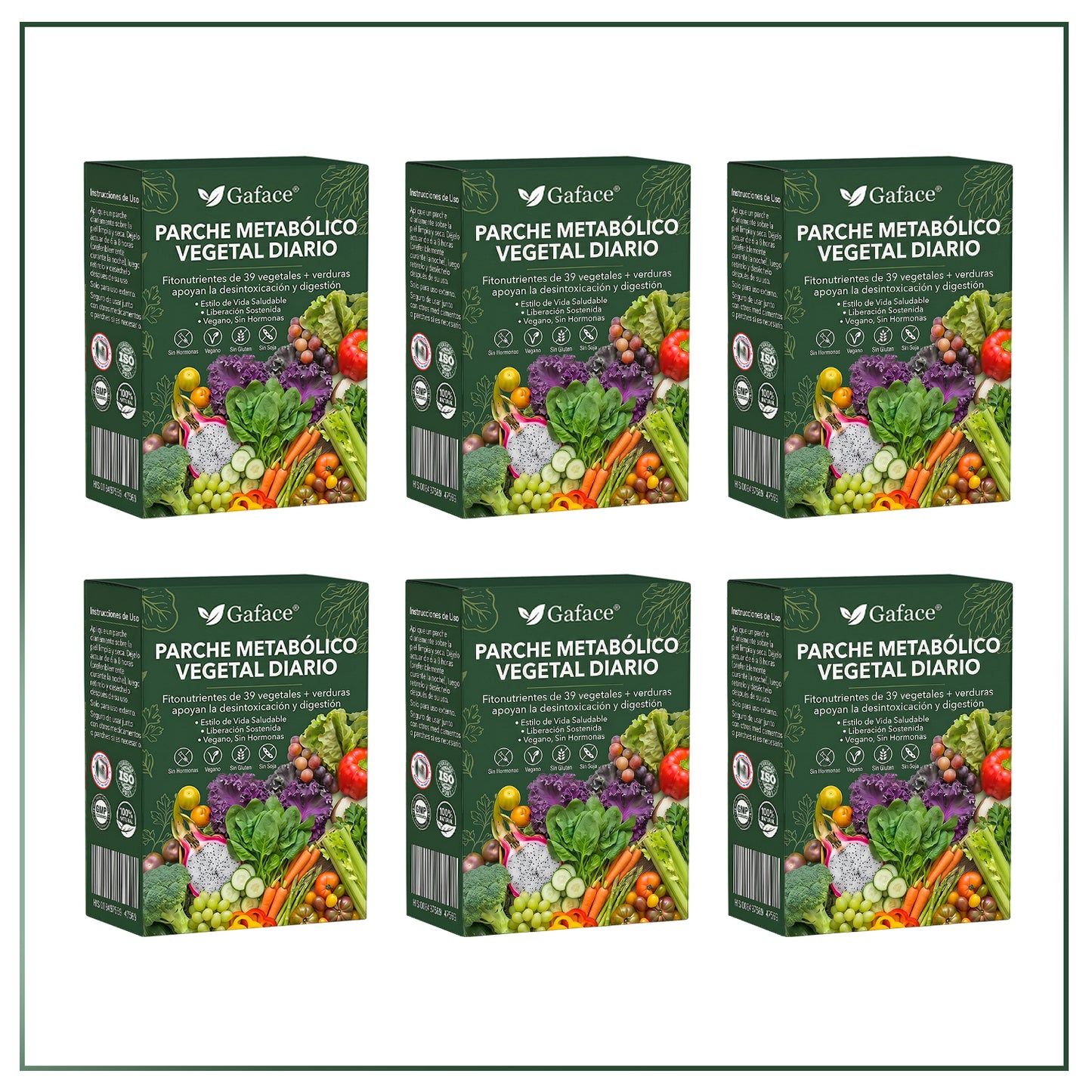 𝐆𝐚𝐟𝐚𝐜𝐞® 𝐃𝐚𝐢𝐥𝐲 𝐕𝐞𝐠𝐞𝐭𝐚𝐛𝐥𝐞 𝐌𝐞𝐭𝐚𝐛𝐨𝐥𝐢𝐜 𝐏𝐚𝐭𝐜𝐡 𝐮𝐬𝐞𝐬 𝐨𝐫𝐠𝐚𝐧𝐢𝐜 𝐯𝐞𝐠𝐞𝐭𝐚𝐛𝐥𝐞 𝐞𝐱𝐭𝐫𝐚𝐜𝐭𝐬 𝐚𝐧𝐝 𝐩𝐡𝐲𝐭𝐨𝐧𝐮𝐭𝐫𝐢𝐞𝐧𝐭𝐬 𝐟𝐫𝐨𝐦 𝟑𝟗 𝐯𝐞𝐠𝐞𝐭𝐚𝐛𝐥𝐞𝐬 + 𝐠𝐫𝐞𝐞𝐧𝐬 𝐭𝐨 𝐬𝐮𝐩𝐩𝐨𝐫𝐭 𝐝𝐞𝐭𝐨𝐱, 𝐝𝐢𝐠𝐞𝐬𝐭𝐢𝐨𝐧 & 𝐦𝐞𝐭𝐚𝐛𝐨𝐥𝐢𝐜 𝐫𝐞𝐬𝐞𝐭, 𝐚𝐧𝐝 𝐛𝐨𝐨𝐬𝐭 𝐞𝐧𝐞𝐫𝐠𝐲 𝐟𝐨𝐫 𝐚𝐥𝐥-𝐝𝐚𝐲 𝐰𝐞𝐥𝐥𝐧𝐞𝐬𝐬.