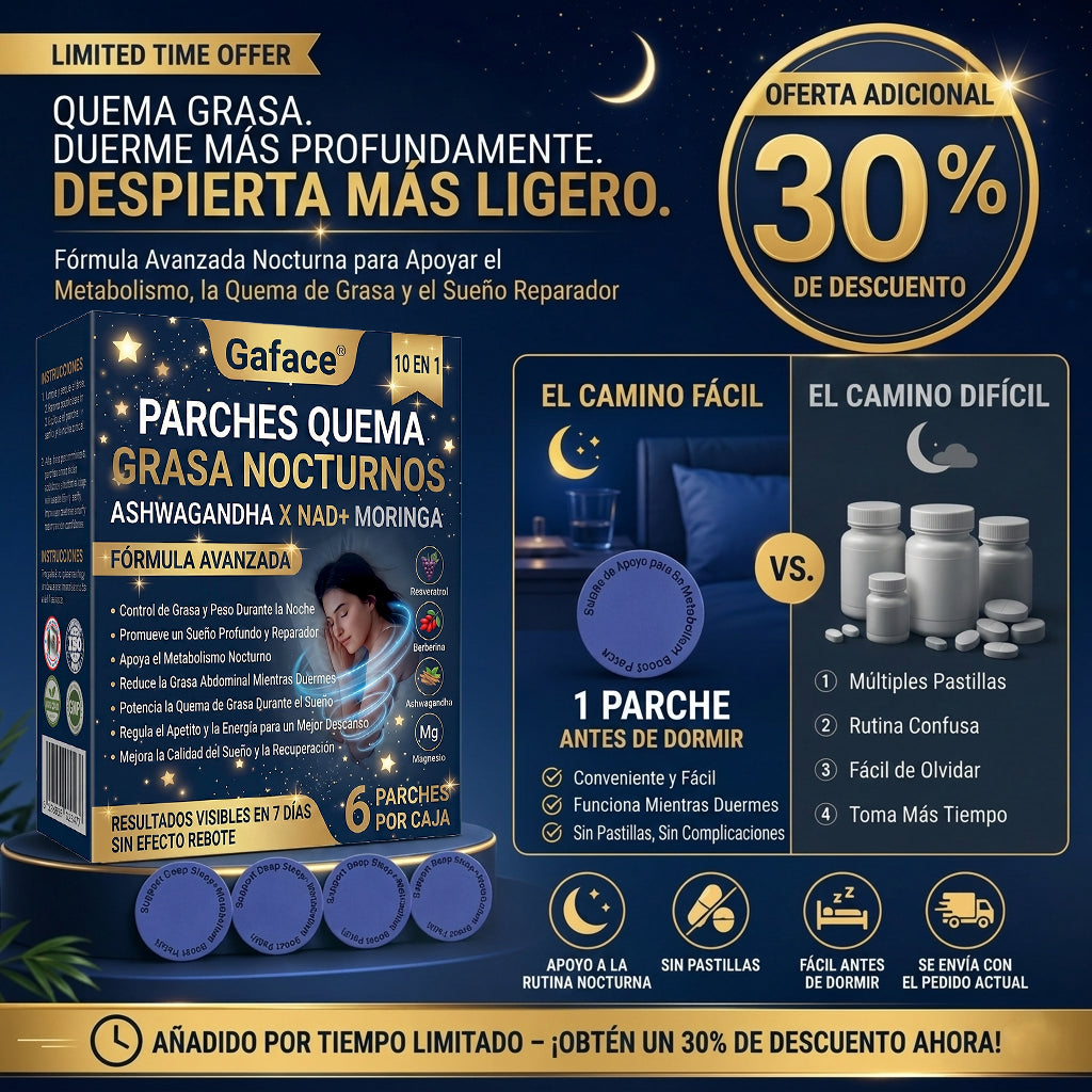 𝐆𝐚𝐟𝐚𝐜𝐞® 𝐍𝐈𝐆𝐇𝐓-𝐓𝐈𝐌𝐄 𝐅𝐀𝐓 𝐁𝐔𝐑𝐍𝐈𝐍𝐆 𝐏𝐀𝐓𝐂𝐇𝐄𝐒 — 𝐙𝐄𝐑𝐎 𝐏𝐈𝐋𝐋𝐒, 𝐙𝐄𝐑𝐎 𝐌𝐈𝐗𝐈𝐍𝐆, 𝐙𝐄𝐑𝐎 𝐄𝐗𝐓𝐑𝐀 𝐄𝐅𝐅𝐎𝐑𝐓, 𝐒𝐔𝐏𝐏𝐎𝐑𝐓 𝐖𝐇𝐈𝐋𝐄 𝐘𝐎𝐔 𝐒𝐋𝐄𝐄𝐏.