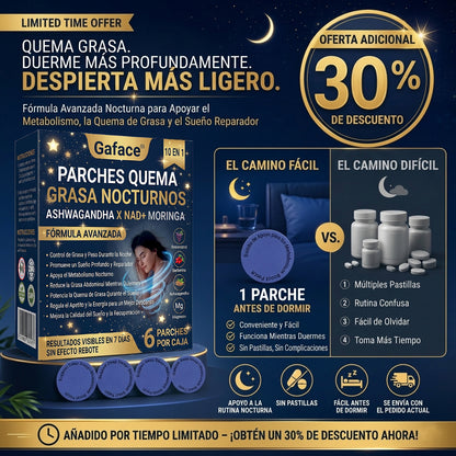 𝐆𝐚𝐟𝐚𝐜𝐞® 𝐍𝐈𝐆𝐇𝐓-𝐓𝐈𝐌𝐄 𝐅𝐀𝐓 𝐁𝐔𝐑𝐍𝐈𝐍𝐆 𝐏𝐀𝐓𝐂𝐇𝐄𝐒 — 𝐙𝐄𝐑𝐎 𝐏𝐈𝐋𝐋𝐒, 𝐙𝐄𝐑𝐎 𝐌𝐈𝐗𝐈𝐍𝐆, 𝐙𝐄𝐑𝐎 𝐄𝐗𝐓𝐑𝐀 𝐄𝐅𝐅𝐎𝐑𝐓, 𝐒𝐔𝐏𝐏𝐎𝐑𝐓 𝐖𝐇𝐈𝐋𝐄 𝐘𝐎𝐔 𝐒𝐋𝐄𝐄𝐏.